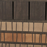 Timber Mosaic III by Mercana Studio Handmade Original Framed Artwork Matted from Mercana - Luna Furniture