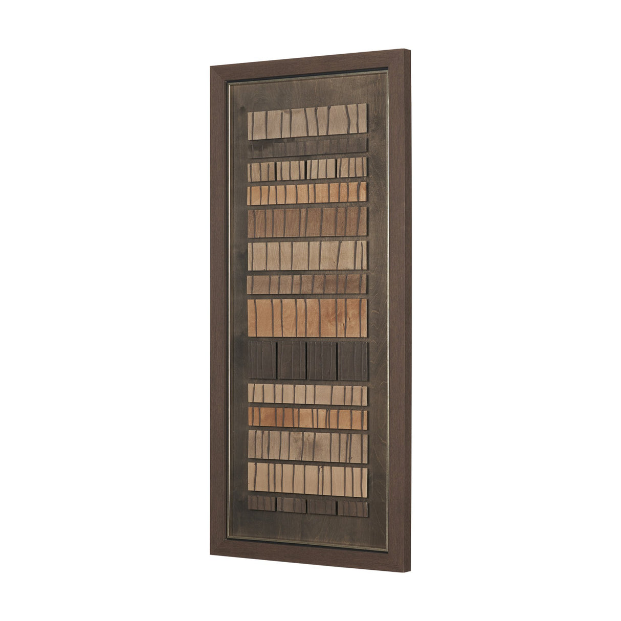 Timber Mosaic IV by Mercana Studio Handmade Original Framed Artwork Matted from Mercana - Luna Furniture