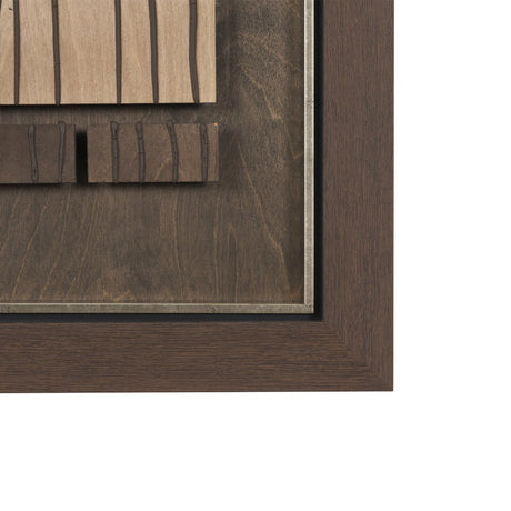 Timber Mosaic IV by Mercana Studio Handmade Original Framed Artwork Matted from Mercana - Luna Furniture