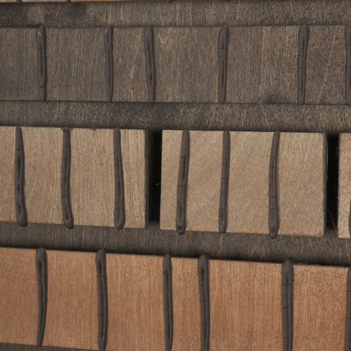 Timber Mosaic IV by Mercana Studio Handmade Original Framed Artwork Matted from Mercana - Luna Furniture