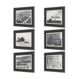 Rural Rows (Set of 6) by The Chelsea Collection Textured Framed Art Print Matted under Glass from Mercana - Luna Furniture