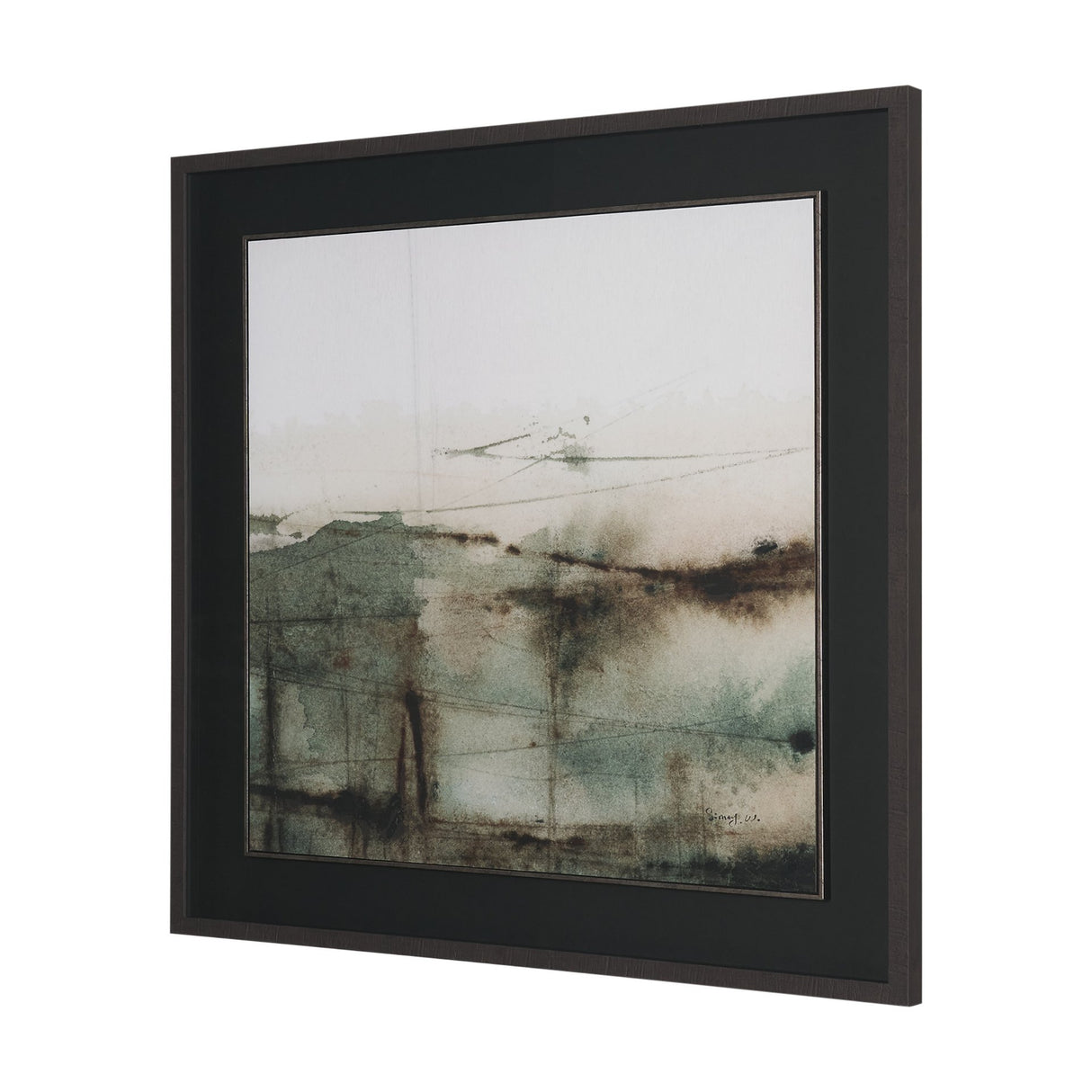 Watercolor Dreamscape II by Mercana Studio Hand Embelished Framed Artwork Matted under Glass from Mercana - Luna Furniture