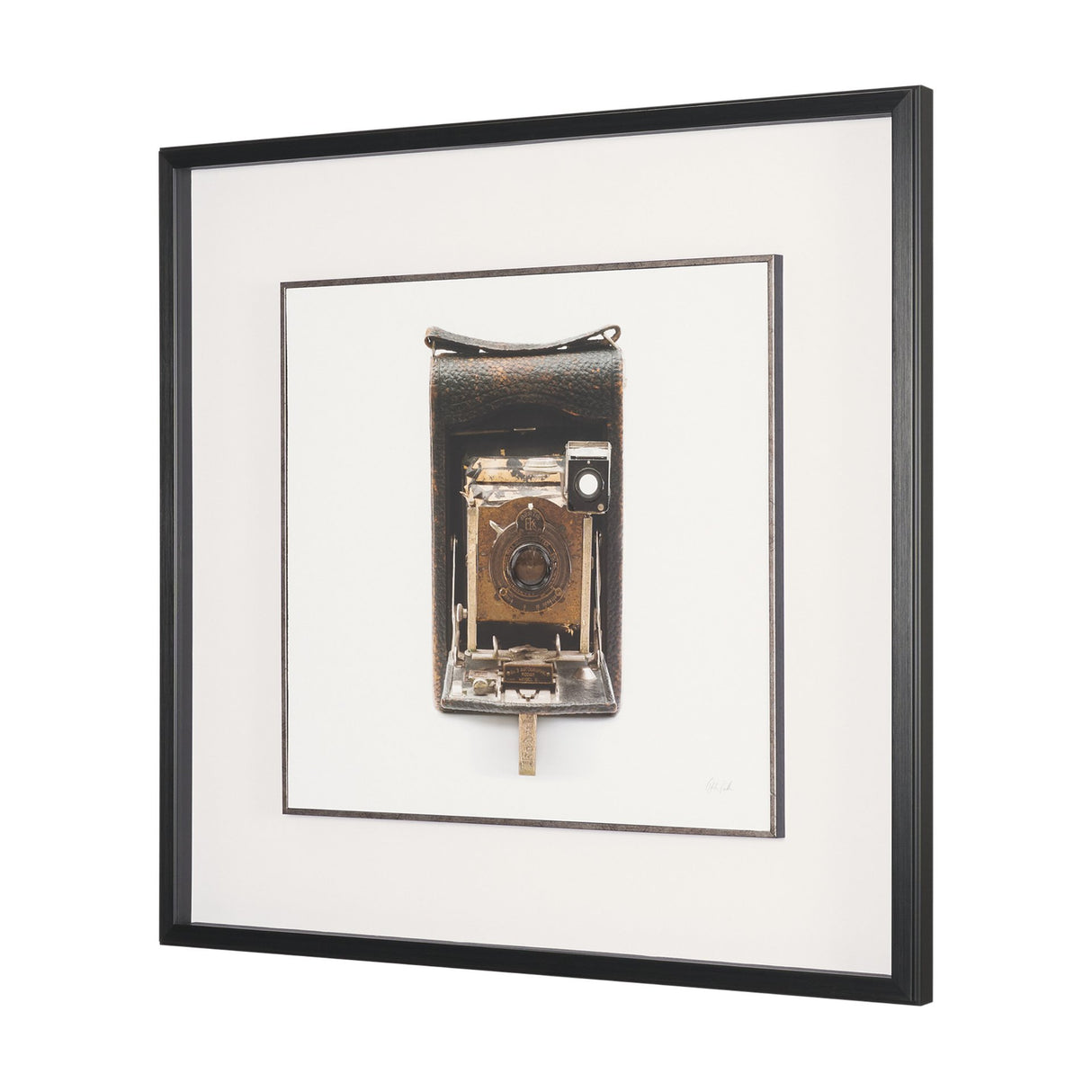Vintage Camera by Deborah Revell Hand Embelished Framed Art Print Matted under Glass from Mercana - Luna Furniture