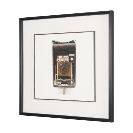 Vintage Camera by Deborah Revell Hand Embelished Framed Art Print Matted under Glass from Mercana - Luna Furniture
