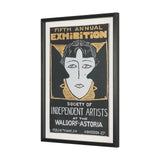 Ephemera Independent by The Vintage Collection Hand Embelished Text Frame Artwork Matted under Glass from Mercana - Luna Furniture