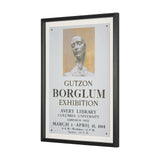 Ephemera Sculpture by The Vintage Collection Hand Embelished Text Framed Artwork Matted under Glass from Mercana - Luna Furniture