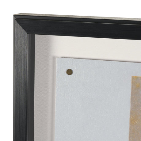 Ephemera Sculpture by The Vintage Collection Hand Embelished Text Framed Artwork Matted under Glass from Mercana - Luna Furniture