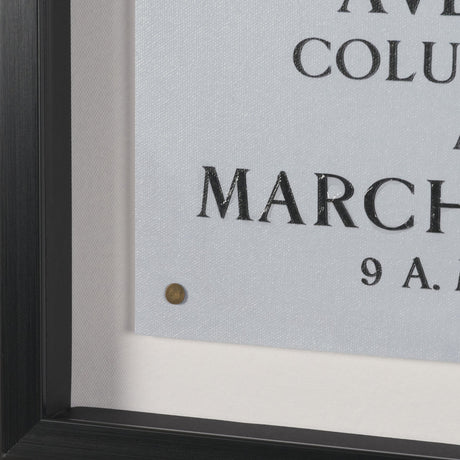 Ephemera Sculpture by The Vintage Collection Hand Embelished Text Framed Artwork Matted under Glass from Mercana - Luna Furniture