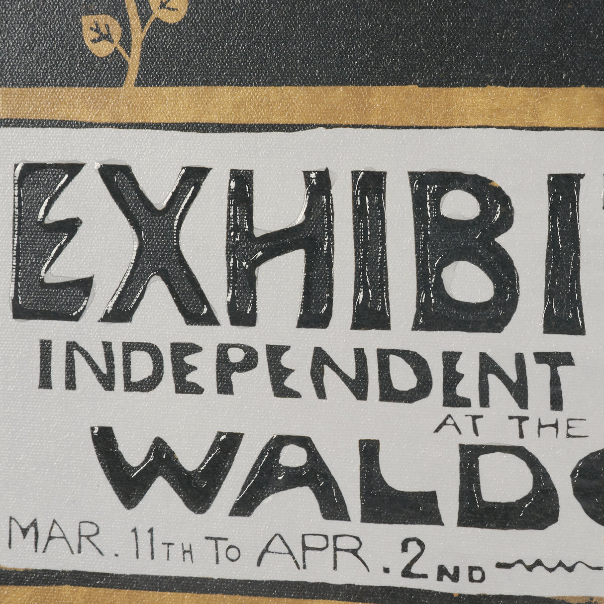Ephemera Exhibition by The Vintage Collection Hand Embelished Text Framed Artwork Matted under Glass from Mercana - Luna Furniture