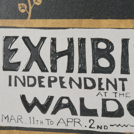 Ephemera Exhibition by The Vintage Collection Hand Embelished Text Framed Artwork Matted under Glass from Mercana - Luna Furniture