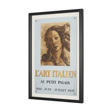 Ephemera L'Art by The Vintage Collection Hand Embelished Textured Framed Artwork Matted under Glass from Mercana - Luna Furniture