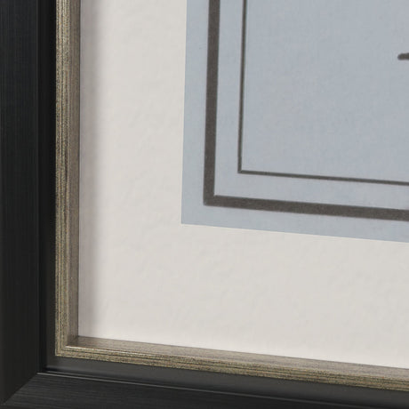 Ephemera Architecture by The Vintage Collection Hand Embelished Framed Artwork Matted under Glass from Mercana - Luna Furniture