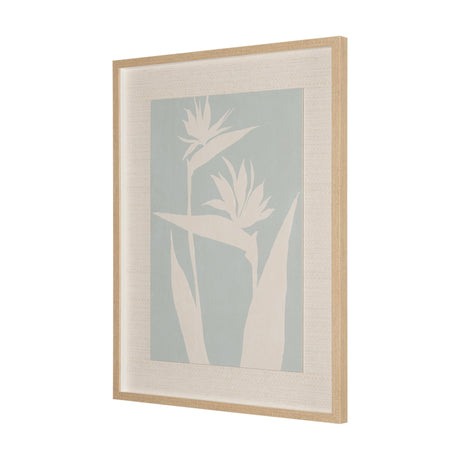 Verdant Silhouettes II by Hannah Dawson Hand Embelished Textured Framed Artwork Matted under Glass from Mercana - Luna Furniture