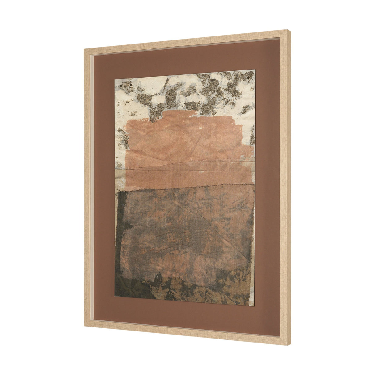 Textural Echo - Patina by Kristine Hegre Hand Embelished Textured Framed Artwork Matted under Glass from Mercana - Luna Furniture