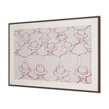 Hats by Mercana Studio Hand Embelished Framed Artwork Matted under Glass from Mercana - Luna Furniture