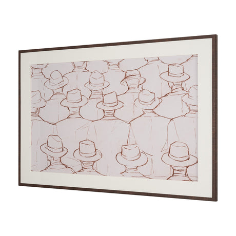 Hats by Mercana Studio Hand Embelished Framed Artwork Matted under Glass from Mercana - Luna Furniture