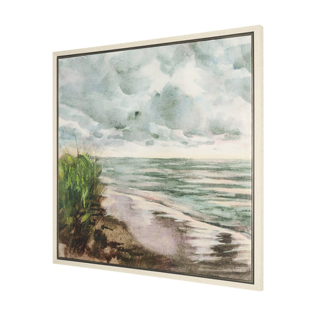 Beach View I by Mercana Studio Hand-Embellished Textured Framed Canvas Artwork from Mercana - Luna Furniture