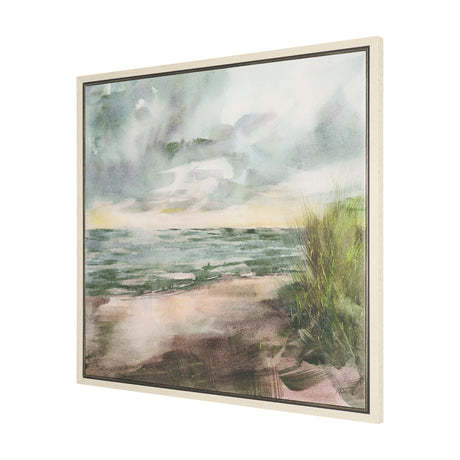 Beach View II by Mercana Studio Hand-Embellished Textured Framed Canvas Artwork from Mercana - Luna Furniture