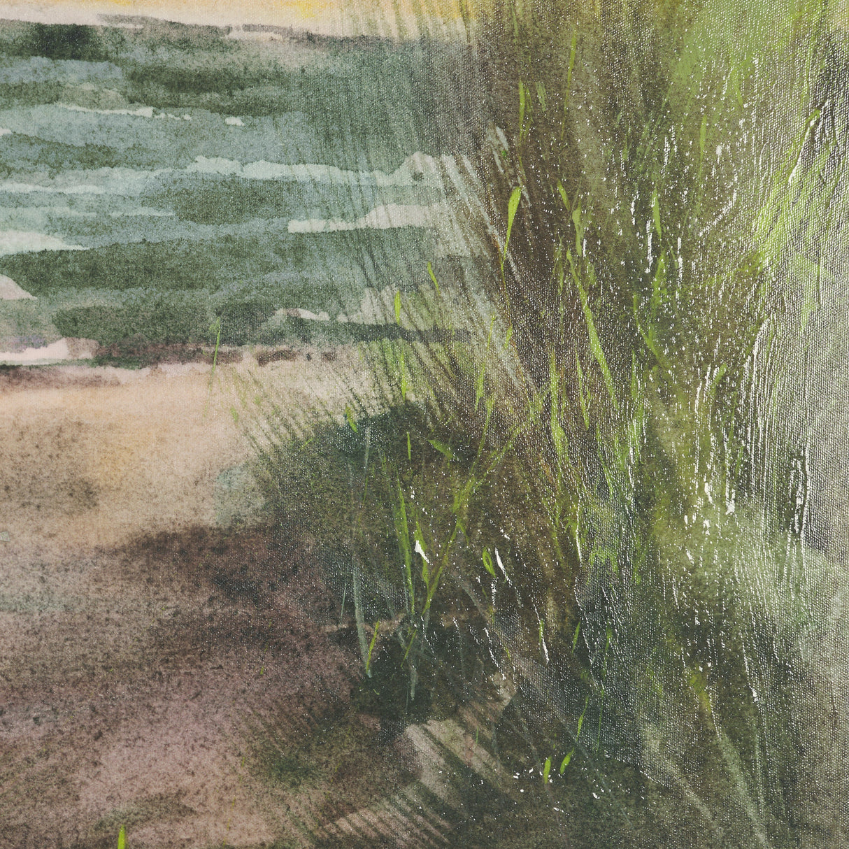 Beach View II by Mercana Studio Hand-Embellished Textured Framed Canvas Artwork from Mercana - Luna Furniture