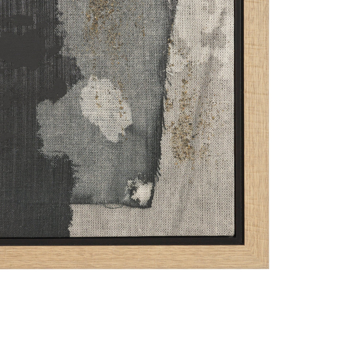 Textural Echo - Ash by Kristine Hegre Hand-Embellished Textured Framed Canvas Artwork from Mercana - Luna Furniture