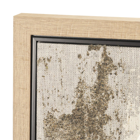 Textural Echo - Ash by Kristine Hegre Hand-Embellished Textured Framed Canvas Artwork from Mercana - Luna Furniture