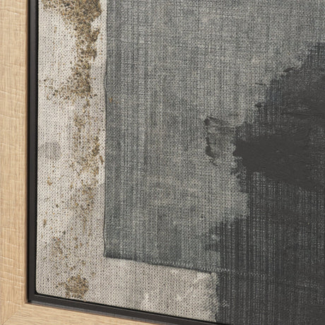 Textural Echo - Ash by Kristine Hegre Hand-Embellished Textured Framed Canvas Artwork from Mercana - Luna Furniture