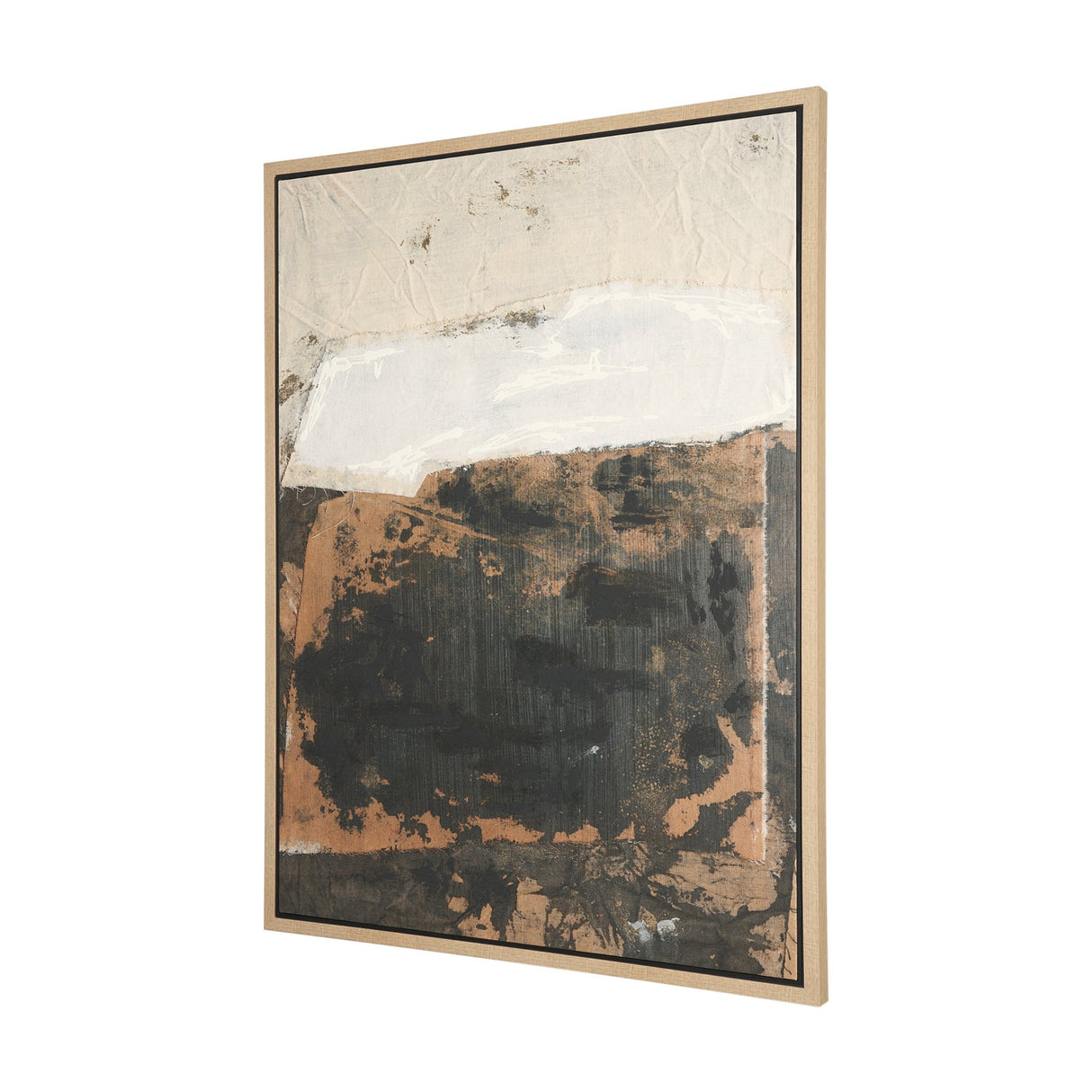 Textural Echo - Fragment by Kristine Hegre Hand-Embellished Textured Framed Canvas Artwork from Mercana - Luna Furniture