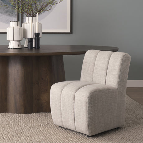 Wilkins Gray Performance Fabric Upholstered Dining Chair from Mercana - Luna Furniture