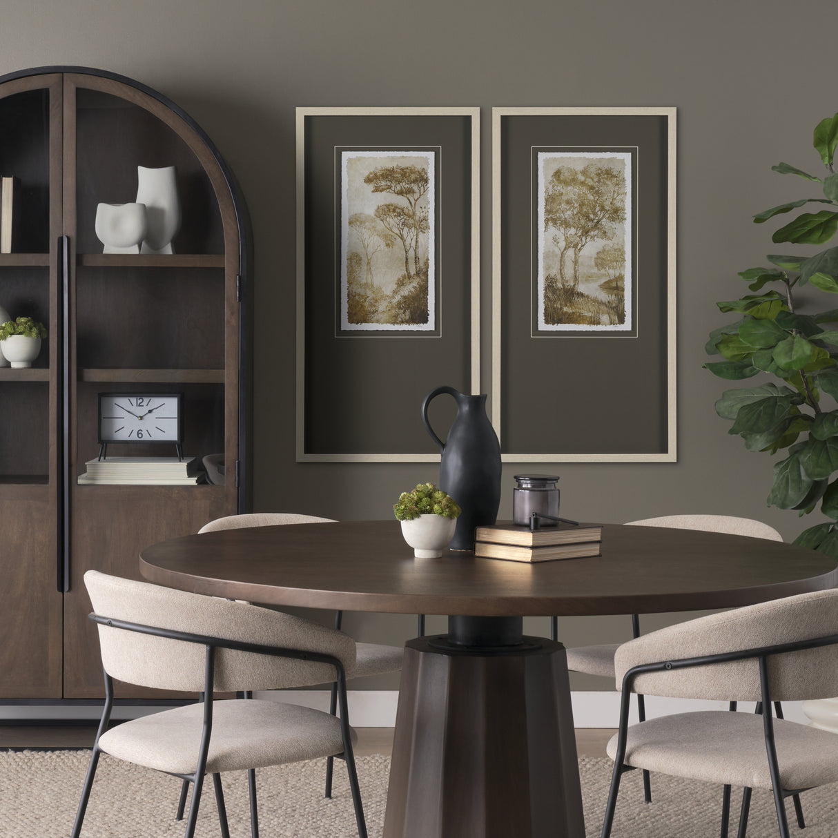 Timeless Vista IV by Mercana Studio Hand Embelished Textured Framed Artwork Matted under Glass from Mercana - Luna Furniture