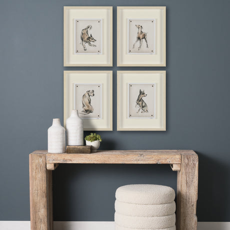 Playful Pup IV by Mercana Studio Hand Embelished Framed Artwork Matted under Glass from Mercana - Luna Furniture