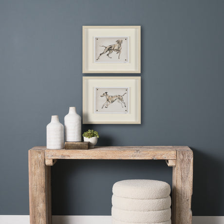 Playful Pup V by Mercana Studio Hand Embelished Framed Artwork Matted under Glass from Mercana - Luna Furniture