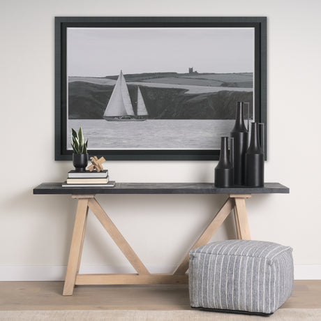 Maritime Meander by Ben Wood Hand Embelished Framed Art Print Matted under Glass from Mercana - Luna Furniture