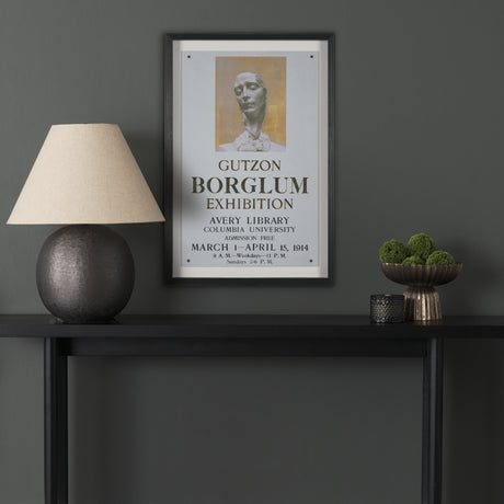 Ephemera Sculpture by The Vintage Collection Hand Embelished Text Framed Artwork Matted under Glass from Mercana - Luna Furniture