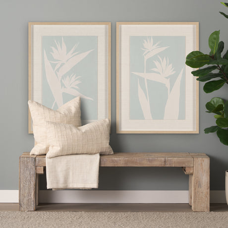 Verdant Silhouettes II by Hannah Dawson Hand Embelished Textured Framed Artwork Matted under Glass from Mercana - Luna Furniture