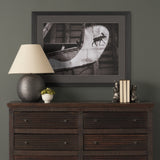 Moose Canoe by Deborah Revell Framed Art Print Matted under Glass from Mercana - Luna Furniture