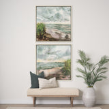 Beach View II by Mercana Studio Hand-Embellished Textured Framed Canvas Artwork from Mercana - Luna Furniture