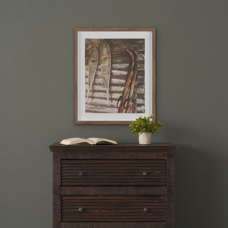 At The Cabin IV by Mercana Studio Hand Embelished Framed Artwork Matted under Glass from Mercana - Luna Furniture