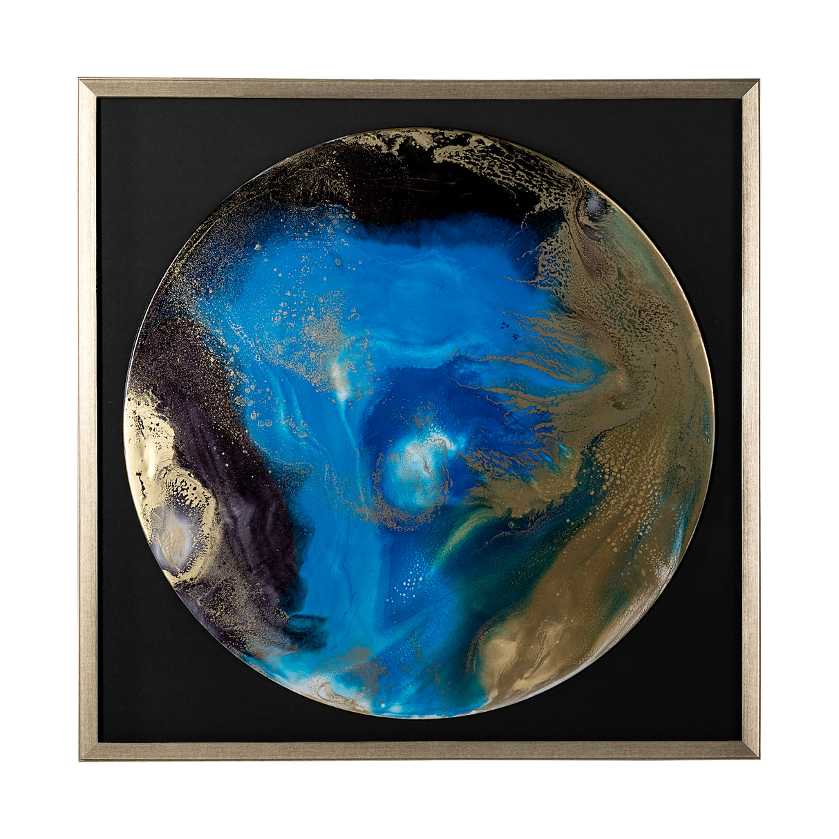 Blue Planet by Barbara Mercado a Framed Art Print Matted under Glass from Mercana - Luna Furniture