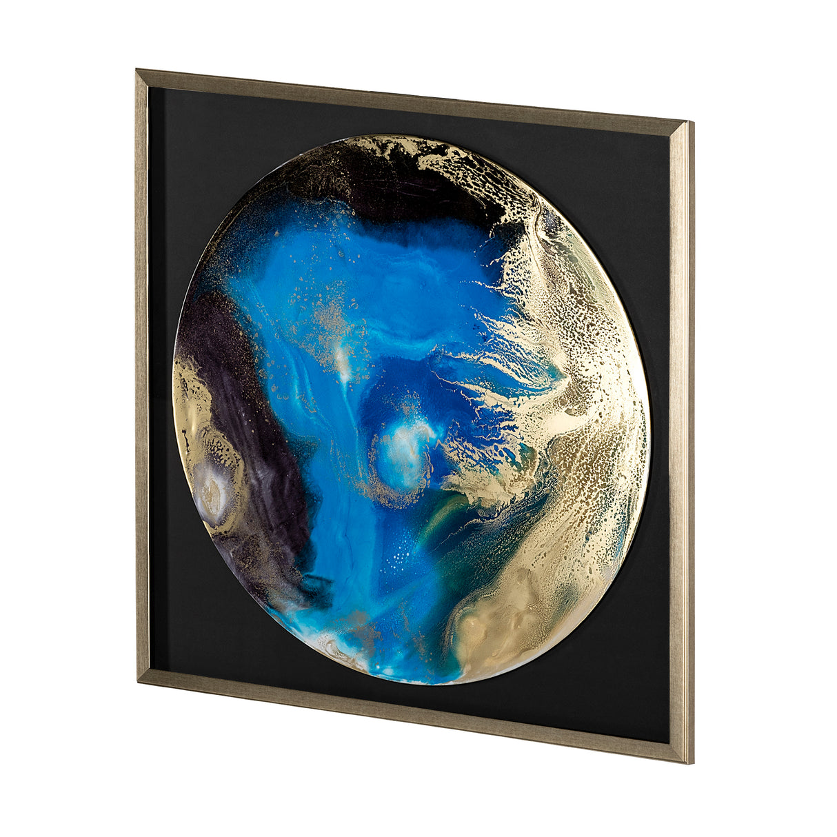 Blue Planet by Barbara Mercado a Framed Art Print Matted under Glass from Mercana - Luna Furniture