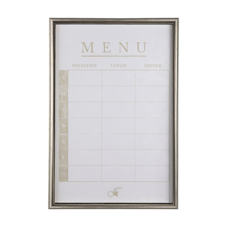 MENU I by Mercana Studio a Hand Embellished Textured Framed Art Print Matted under Glass from Mercana - Luna Furniture