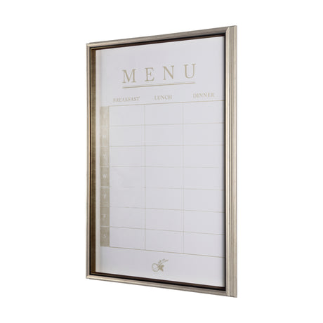 MENU I by Mercana Studio a Hand Embellished Textured Framed Art Print Matted under Glass from Mercana - Luna Furniture