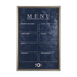 MENU II by Mercana Studio a Hand Embellished Textured Framed Art Print Matted under Glass from Mercana - Luna Furniture