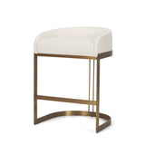 Hollyfield II Cream Fabric Seat W/ Gold Metal Base Counter Stool from Mercana - Luna Furniture