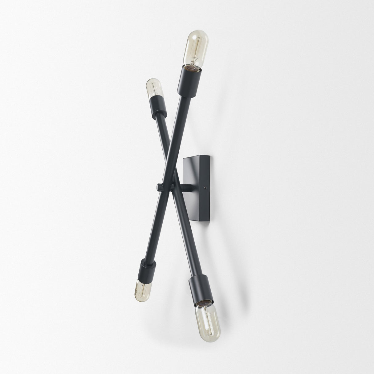 Xendi 4x25 Black Toned Metal Sputnik Wall Sconce from Mercana - Luna Furniture