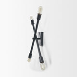 Xendi 4x25 Black Toned Metal Sputnik Wall Sconce from Mercana - Luna Furniture