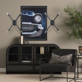Xendi 4x25 Black Toned Metal Sputnik Wall Sconce from Mercana - Luna Furniture