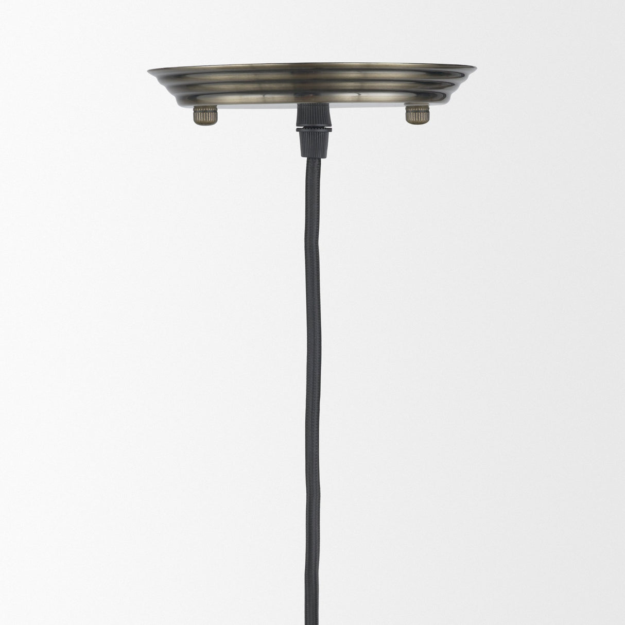 Hines I 4x8 Antiqued-Brass Metal Cage Pendant Light from Mercana - Luna Furniture