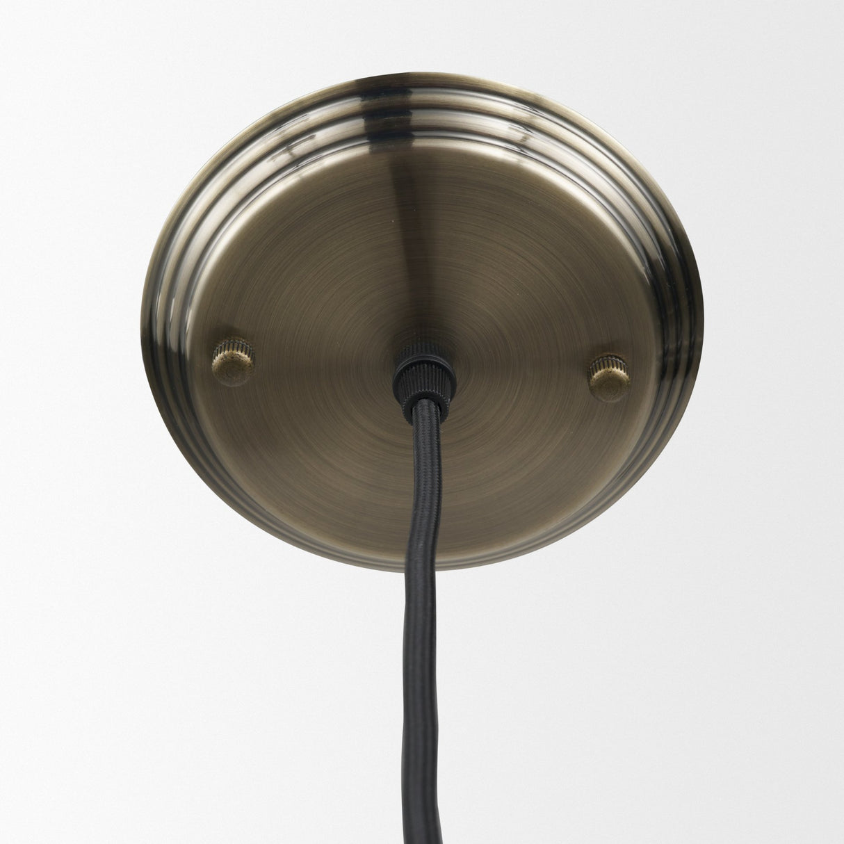 Hines I 4x8 Antiqued-Brass Metal Cage Pendant Light from Mercana - Luna Furniture