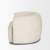 Kornelia Soft Oatmeal Fabric Barrel Accent Chair from Mercana - Luna Furniture
