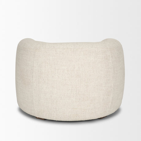 Kornelia Soft Oatmeal Fabric Barrel Accent Chair from Mercana - Luna Furniture